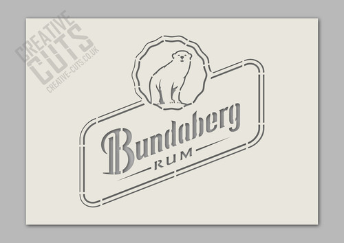 Bundaberg rum stencil - rum,