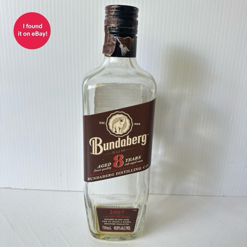 Bundaberg rum empty - rum, bottle